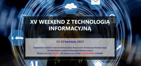 Element graficzny prezentujący XV Weekend z Technologią Informacyjną